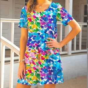 Sakurafina Floral Short Sleeve Dress - Size Medium
